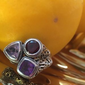 Samuel B. Multi Gemstone Sterling Silver Ring